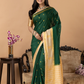 Classic Mysore Semi Silk Saree | Dark Green