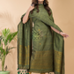 Pear Green Organic Linen 2-Piece Set Kurti & Dupatta (UNSTITCHED) - 057