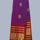 Pure Handwoven Gadwal Silk Saree With Mulberry Purple - 027