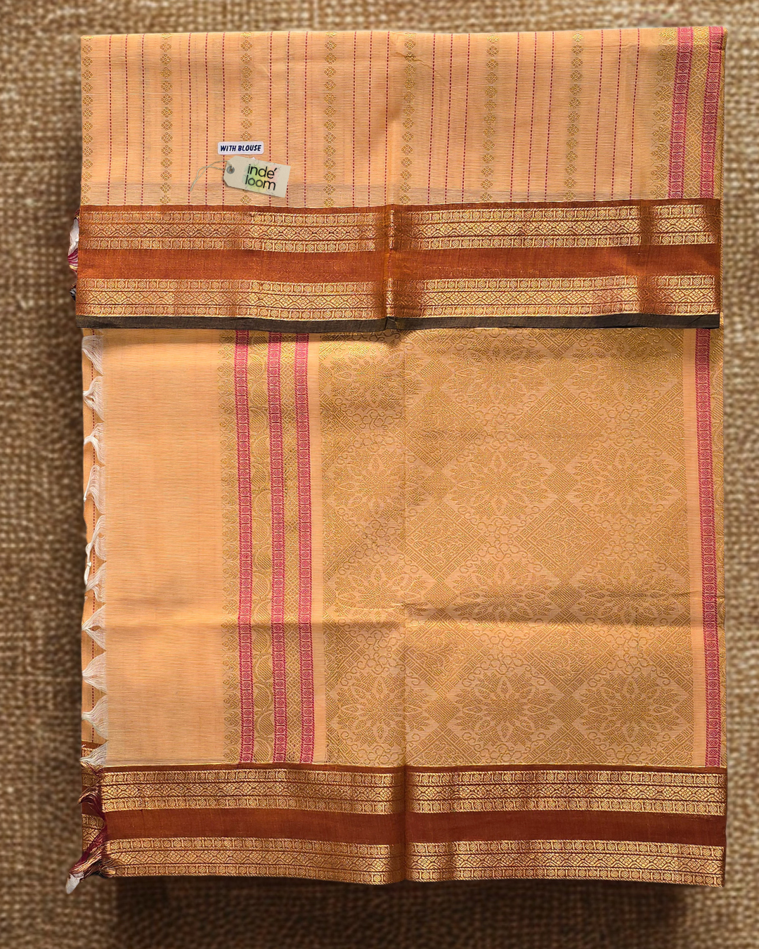 Kanchi Cotton|Yellow & Orange