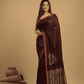Matka Silk Jamdani Saree With Wine Red - 040