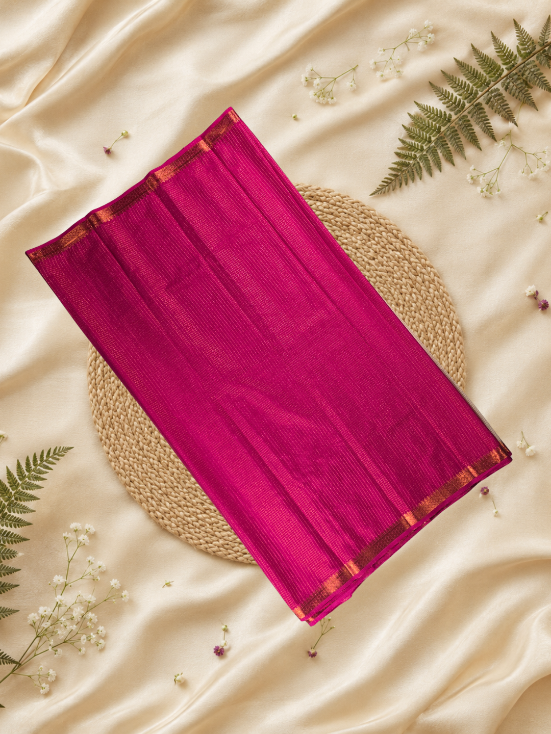 Mysore Silk Saree With Sand Brown