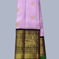 Handwoven Pure Gadwal Silk Saree  |  Lilac Purple