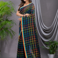 Handloom Khadi Cotton Saree With Rich Black - 004