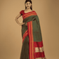 Pure Ilkal Saree With Pine Green - 050