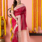 Classic Benarasi Semi Silk Saree | Magenta Pink