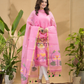 Baby Pink Jamdani 2-Piece Set Kurti & Dupatta (UNSTITCHED) -779