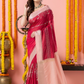 Classic Benarasi Semi Silk Saree | Magenta Pink