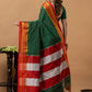 Traditional Ilkal Viscose Saree | Forest Green