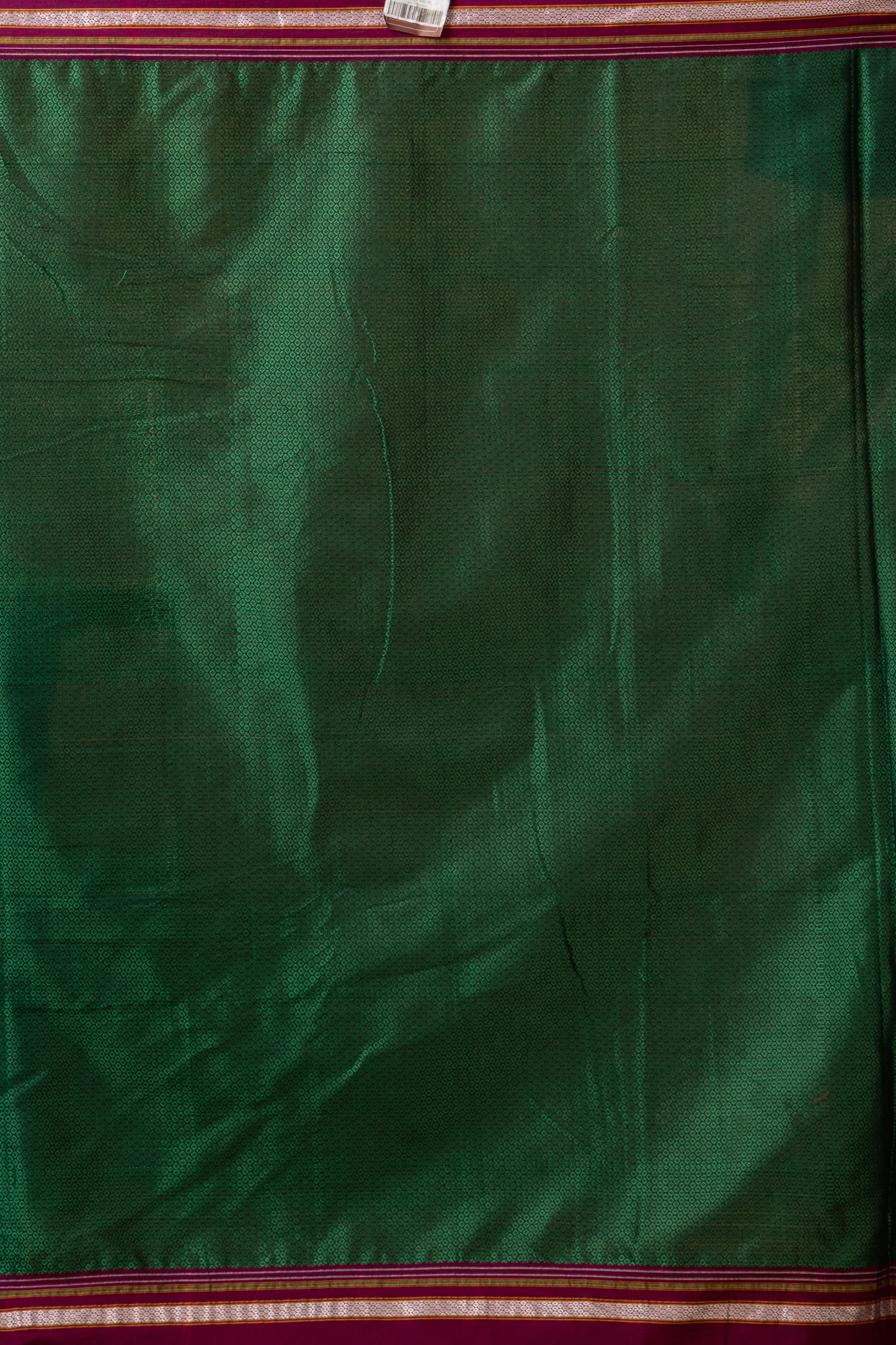 Traditional Ilkal Viscose Saree | Emerald Green