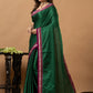 Traditional Ilkal Viscose Saree | Emerald Green