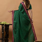 Traditional Ilkal Viscose Saree | Emerald Green