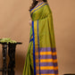 Traditional Ilkal Viscose Saree | Lime Olive Green