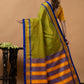 Traditional Ilkal Viscose Saree | Lime Olive Green