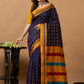 Traditional Ilkal Viscose Saree | Navy Purple