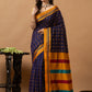 Traditional Ilkal Viscose Saree | Navy Purple
