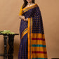 Traditional Ilkal Viscose Saree | Navy Purple