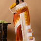 Traditional Ilkal Viscose Saree | Ivory And Burnt Orange