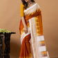 Traditional Ilkal Viscose Saree | Ivory And Burnt Orange