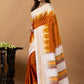 Traditional Ilkal Viscose Saree | Ivory And Burnt Orange