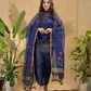 Classic Blue Jamdani 2-Piece Set Kurti & Dupatta (UNSTITCHED) -780