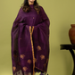 Handwoven Jamdani Linen Unstitched 2-piece Kurti | Royal Purple