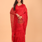 Matka Silk Saree With Classic Red - 137