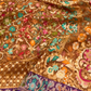 Pure Banarasi Exclusive Ektara Kora JAMDANI Tilfi saree  | Brown