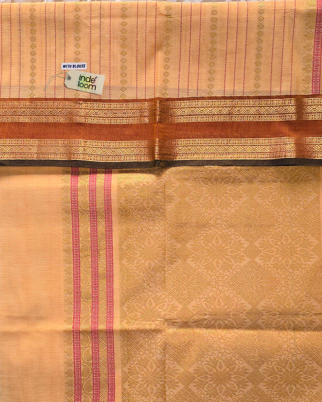 Kanchi Cotton|Yellow & Orange