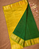 Handloom Handloom Silk Cotton Saree  |  Moss Green