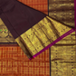 Handwoven Pure Gadwal Silk Saree | Copper Orange