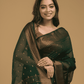 Dark Green Cotton Silk 1000 Butti Jamdani Saree - 006 - indeloom