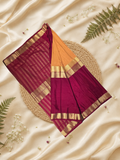 Mysore Silk Saree With Mustard Yellow