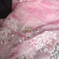 Muslin Jamdani 2-Piece Set Kurti & Dupatta (UNSTITCHED) Peach Pink-939