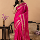 Classic Mysore Semi Silk Saree | Fuchsia Pink
