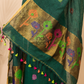 Dark Green Linen X Linen 2-Piece Set Kurti & Dupatta (UNSTITCHED) - 061