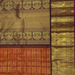 Handwoven Pure Gadwal Silk Saree | Copper Orange