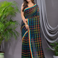 Handloom Khadi Cotton Saree With Rich Black - 004