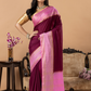 Classic Mysore Semi Silk Saree | Deep Magenta