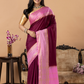 Classic Mysore Semi Silk Saree | Deep Magenta