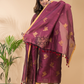 Rose Red 2-Piece Set Kurti & Dupatta (UNSTITCHED) - 062