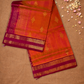 Handloom Korvai Silk Cotton Saree  |  Classic Red