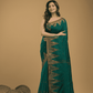 Jamdani Saree With Teal Green - 06 - indeloom