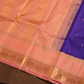 Silk Mark Certified Handloom Kanjivaram Silk Saree  |  Indigo Purple