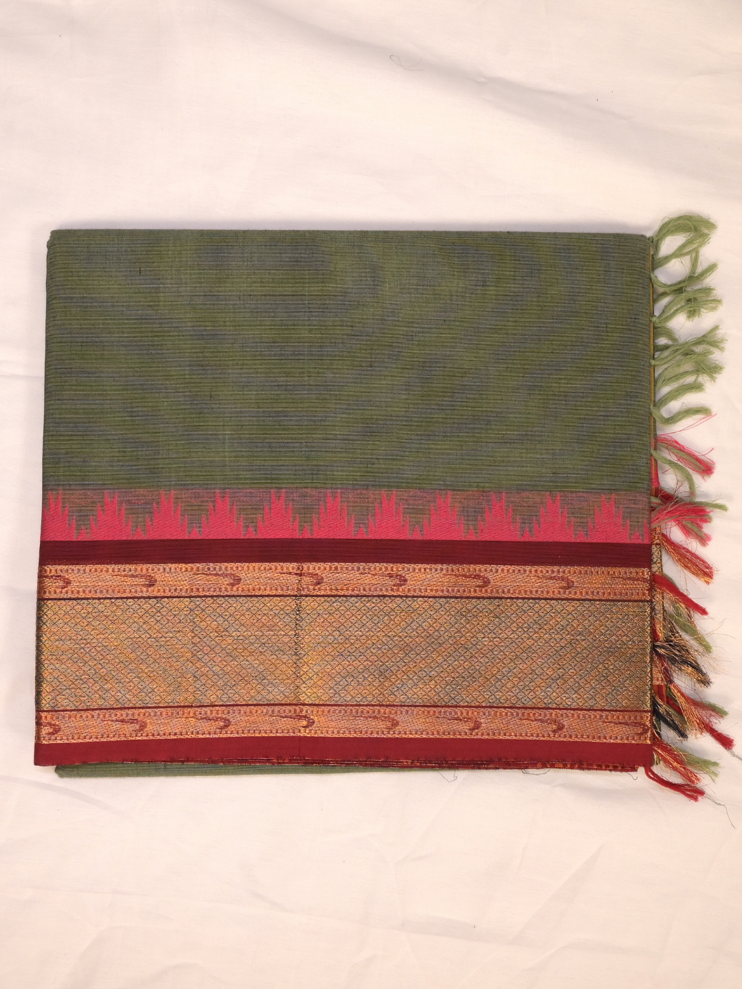 Kanchi Cotton|Rust Orange & Mustard Yellow