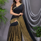 Tissue Silk Saree With True Black - 012