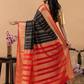 Classic Mysore Semi Silk Saree | Jet Black