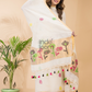Pearl White Linen X Linen 2-Piece Set Kurti & Dupatta (UNSTITCHED) - 064