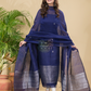 Russian Purple Muslin Linen 2-Piece Set Kurti & Dupatta (UNSTITCHED) - 870