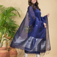 Russian Purple Muslin Linen 2-Piece Set Kurti & Dupatta (UNSTITCHED) - 870